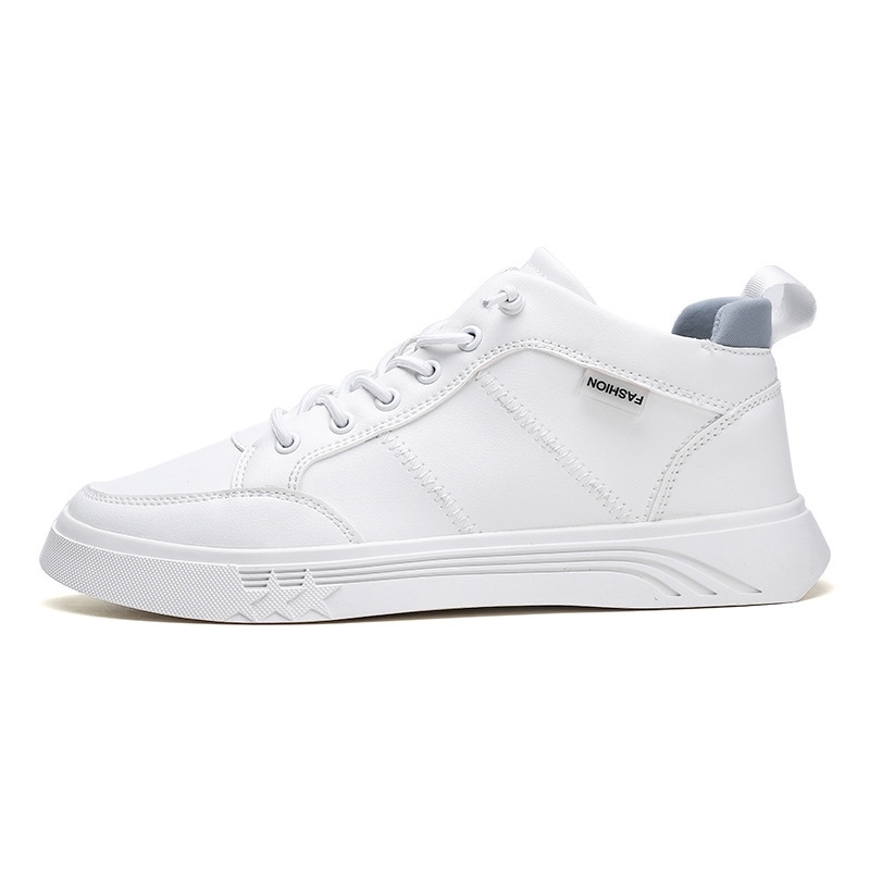 Scarpe da uomo in pelle di marca, comode scarpe sportive da corsa, scarpe casual bianche, scarpe da uomo alla moda traspiranti 44