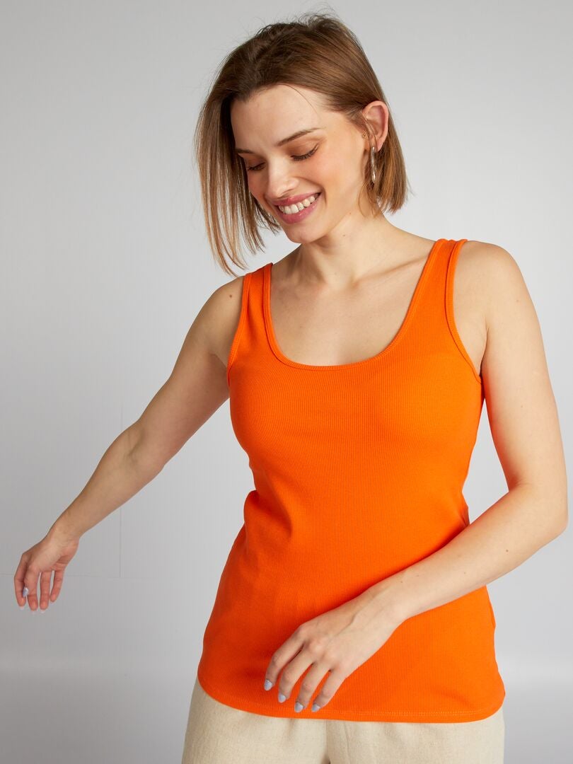 Camiseta sin mangas - NARANJA