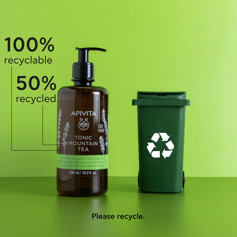 Apivita Tonic Mountain Tea Tonifying Shower Gel