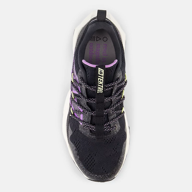 Tektrel Damen - Schwarz mit violettem Schimmer und Meersalz