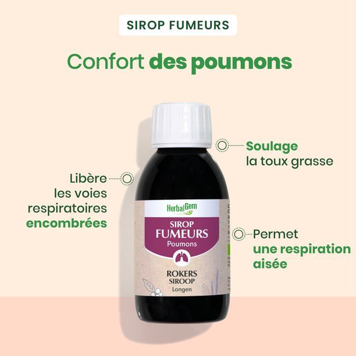 Herbalgem Sirop des Fumeurs Bio 150ml