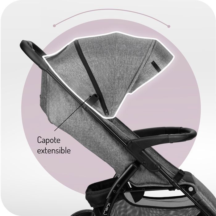 MoMi MIYA - Ultra-compact stroller - From 0 months up to 22 kg - Accessory kit - 7
