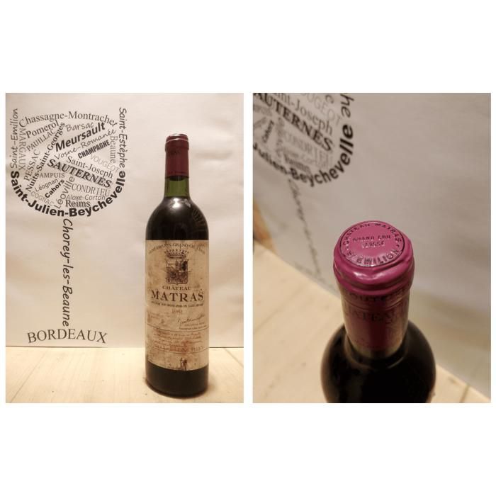 Château Matras 1982 - Saint-Emilion Grand Cru - Grand Cru Classé - 75 cl - Vin Rouge