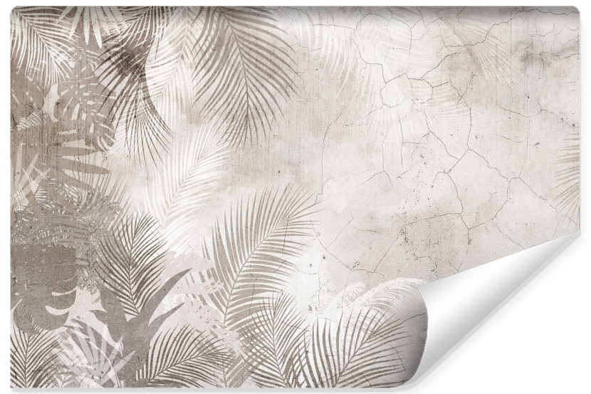 Fototapeta BETON Liście Tropikalne Mural 90x60cm