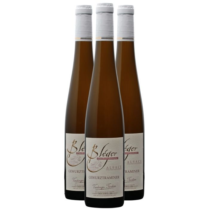 Domaine Claude et Christophe Bléger Alsace Gewurztraminer Vendanges Tardives Moelleux 2020 - Λευκό κρασί Αλσατίας (3x50cl) βιολογικό