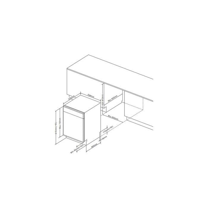 De Dietrich DCJ422QSX Built-in Dishwasher 60cm