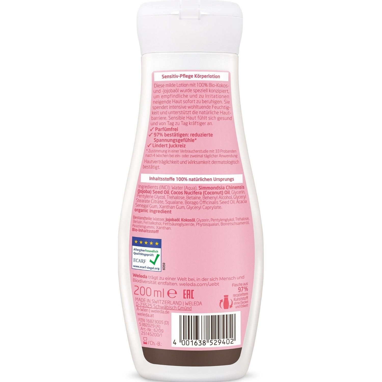 Loción corporal calmante Weleda - 200 ml
