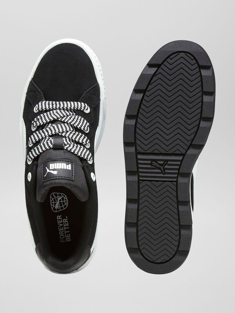 Puma 'Karmen' sneakers met dikke zool - ZWART