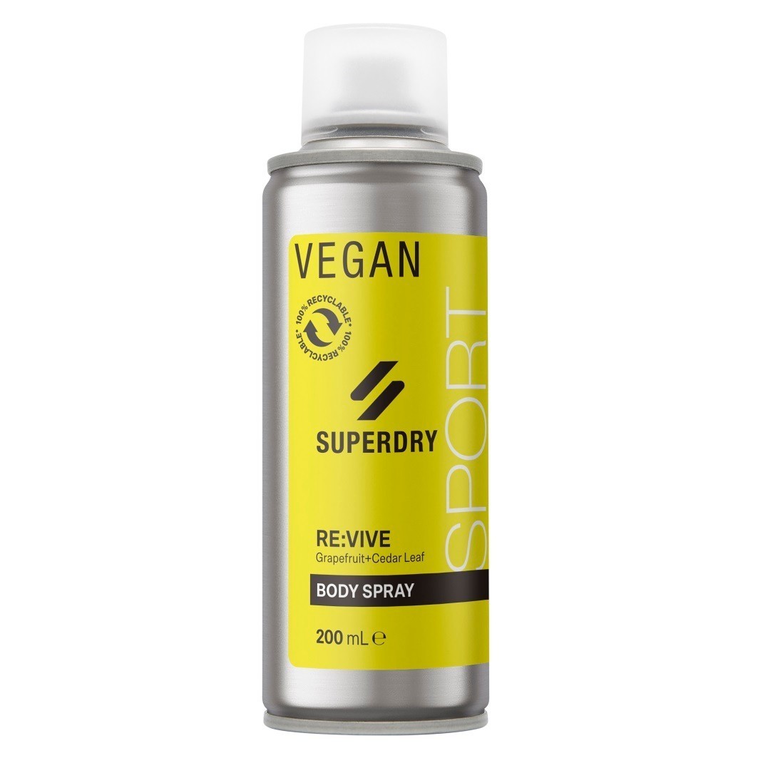 SuperDry Sport ķermeņa aerosols RE:vive - 200 ml