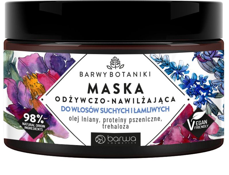 Botaniki maitinamoji plaukų kaukė Plaukų kaukės