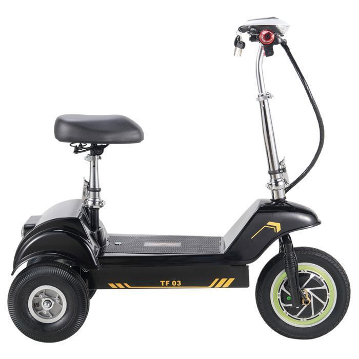 Trottinette Électrique TWOFISH TF03 Avec Siège Amovible - Moteur 350W - Batterie 48V15Ah - Pneus Avant 12 Pouces Arrière 10 Pouces