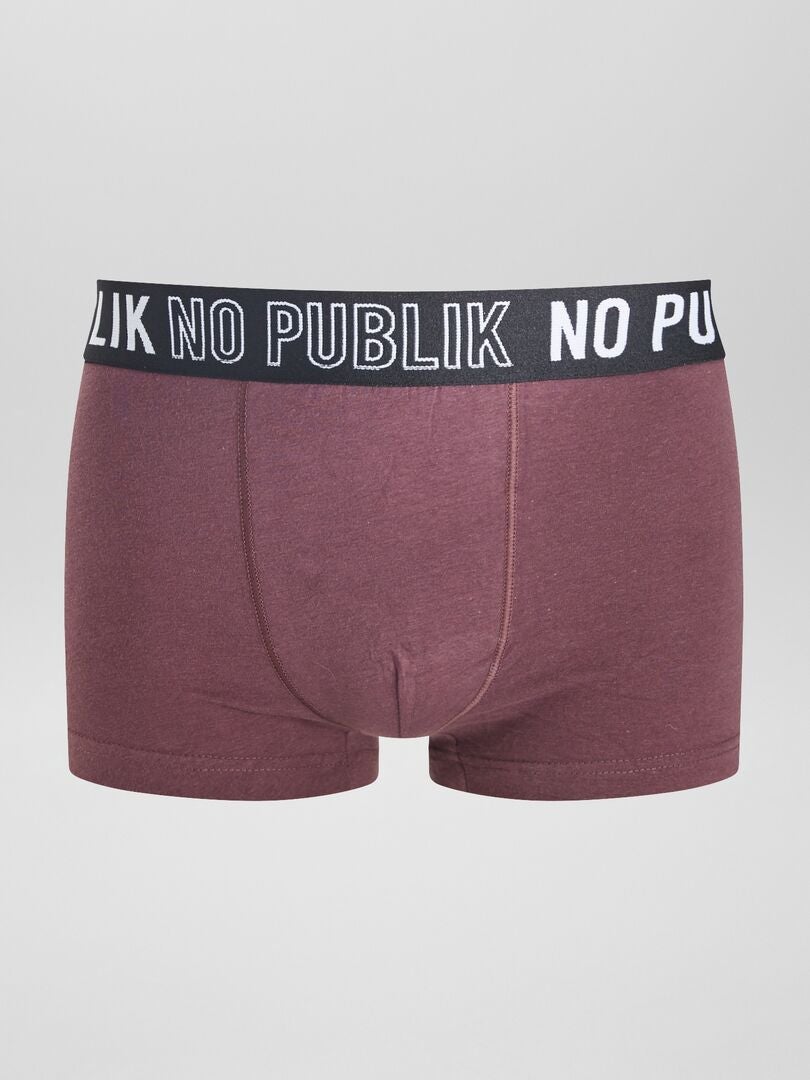 Zestaw 3 bokserek „No Publik” – CZARNE