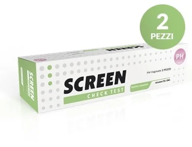 SCREEN ITALIA Teste de pH vaginal, 2 unidades, para autodiagnóstico de vaginose bacteriana.