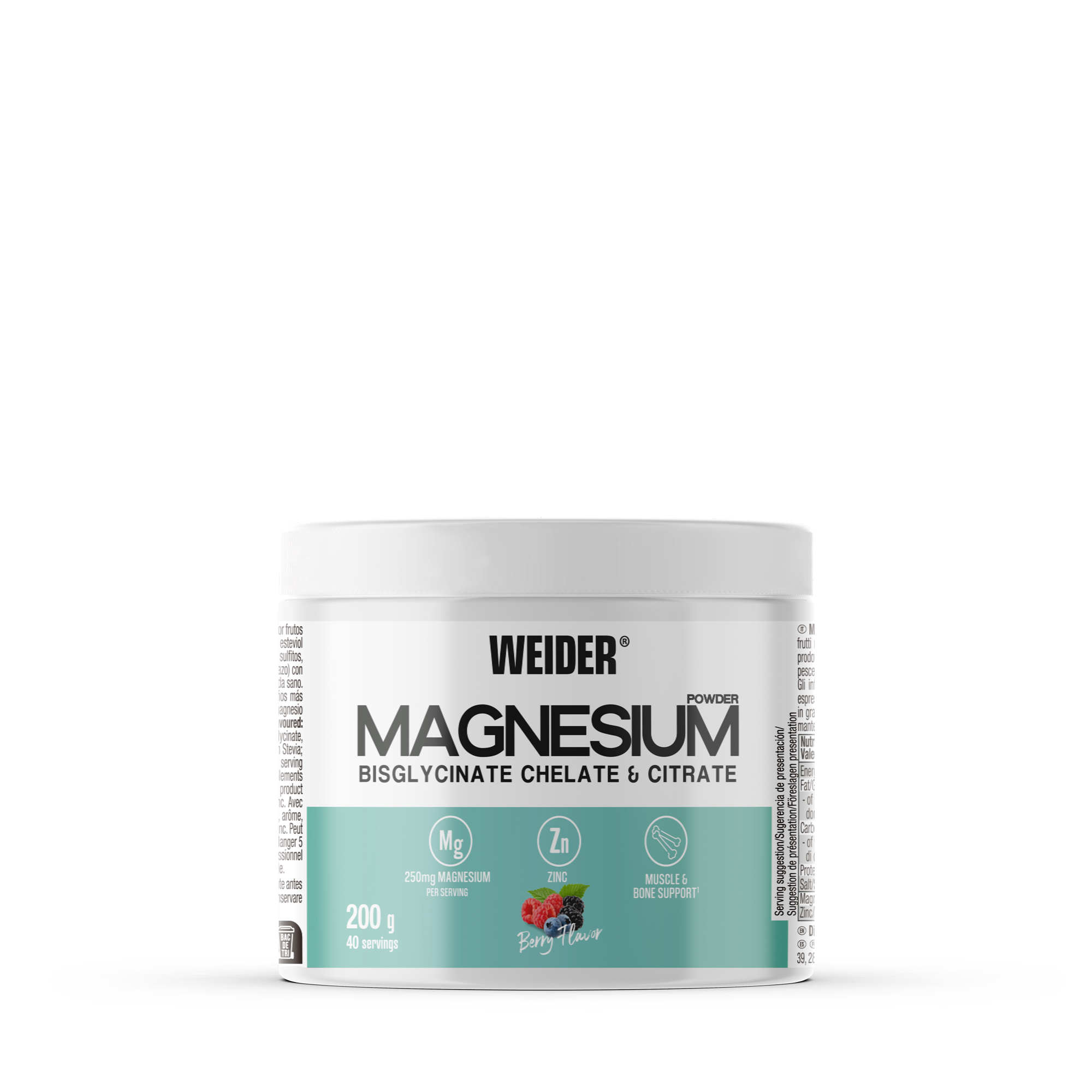 Magnezijev prah iz jagodičevja Vitamini in minerali