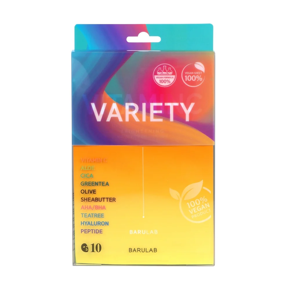 Viso Vegan Variety Mask Pack - Maschera Idratante viso, Maschera Lenitiva viso, Maschera Purificante viso, Maschera Illuminante viso