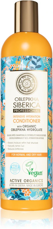 Natura Siberica Oblepikha (šaltalankių) drėkinamasis kondicionierius normaliems ir sausiems plaukams