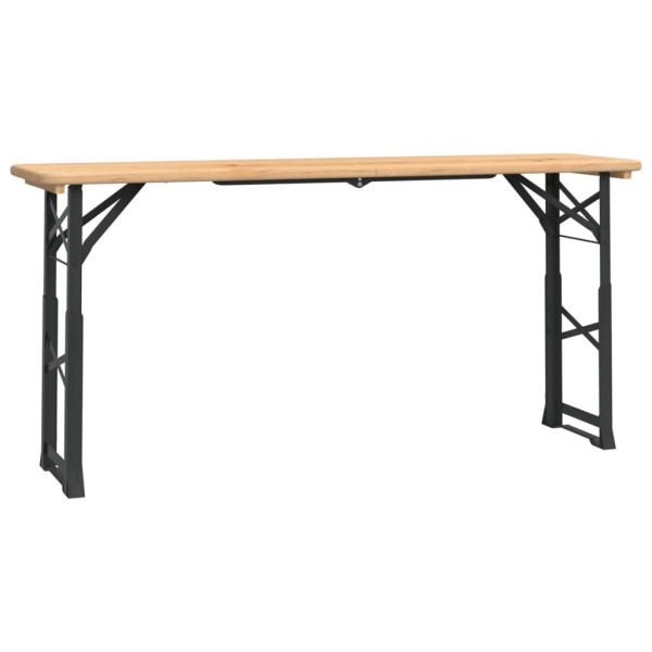 Składany stół biesiadny, 170x50x75/105 cm, lite drewno jodłowe