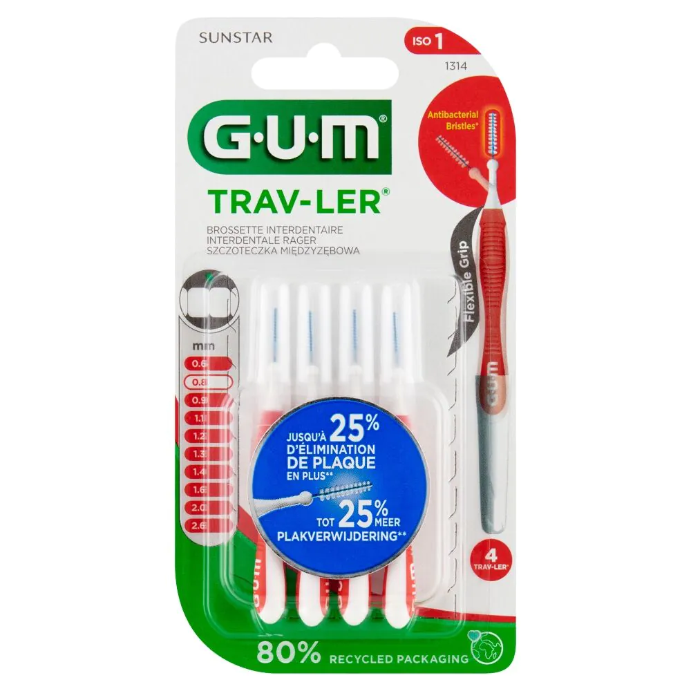 Gum Trav-Ler 0,8 Mm Szczoteczki Międzyzębowe
