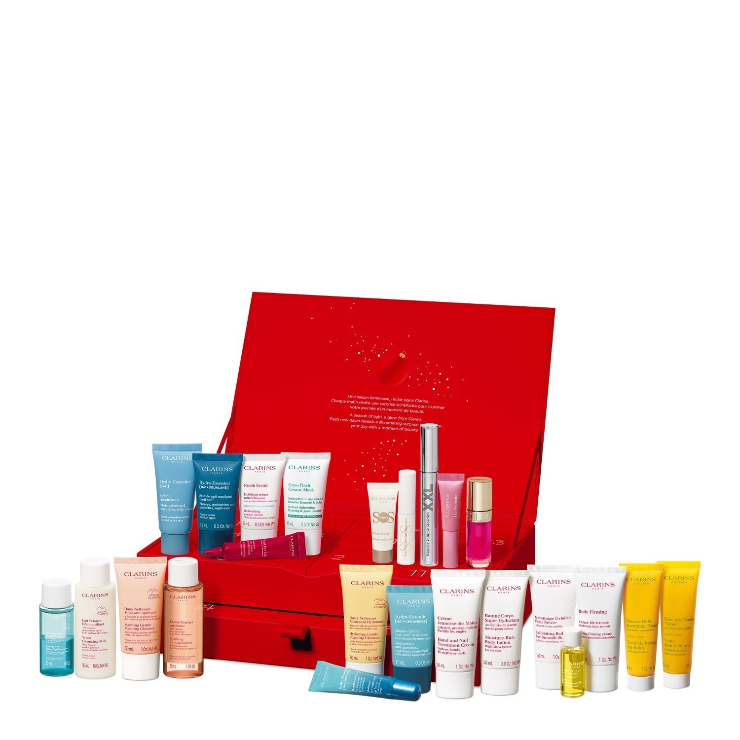 Clarins adventni koledar, 24 dni – 1 kos