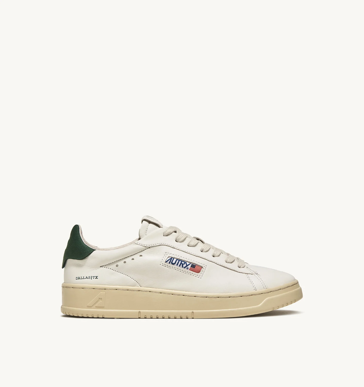 TENIȘI DALLAS JOS DIN PIELE DE CAPRĂ ȘI NUBUCK, CULOARE MILITARĂ
