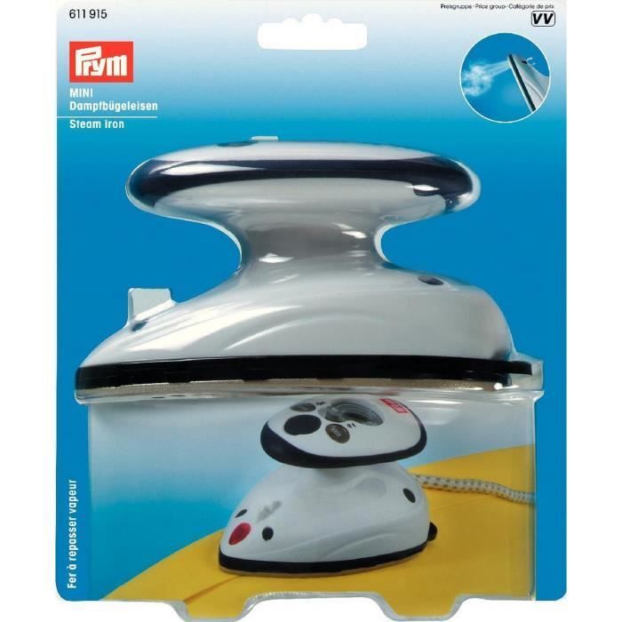 Ferro da stiro a vapore mini PRYM con serbatoio dell'acqua rimovibile - Compatto