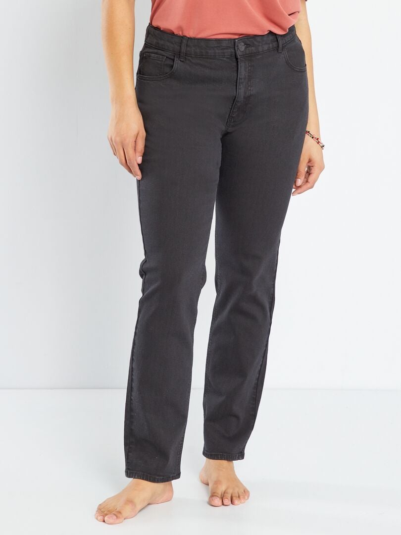 Calça jeans regular tamanho L34 - PRETA
