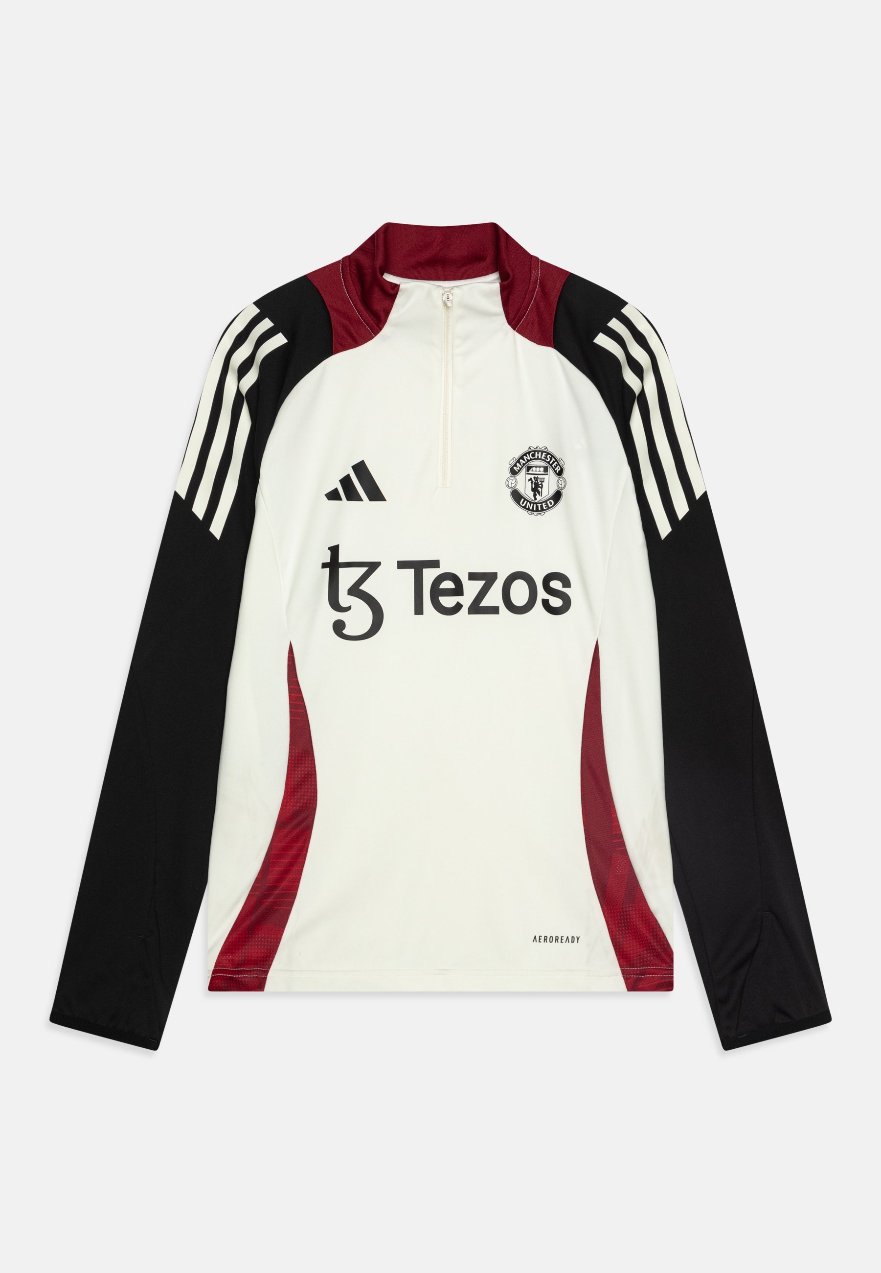 adidas Performance MANCHESTER UNITED TIRO 24 KIDS - Veste d'entraînement - blanc cassé/noir