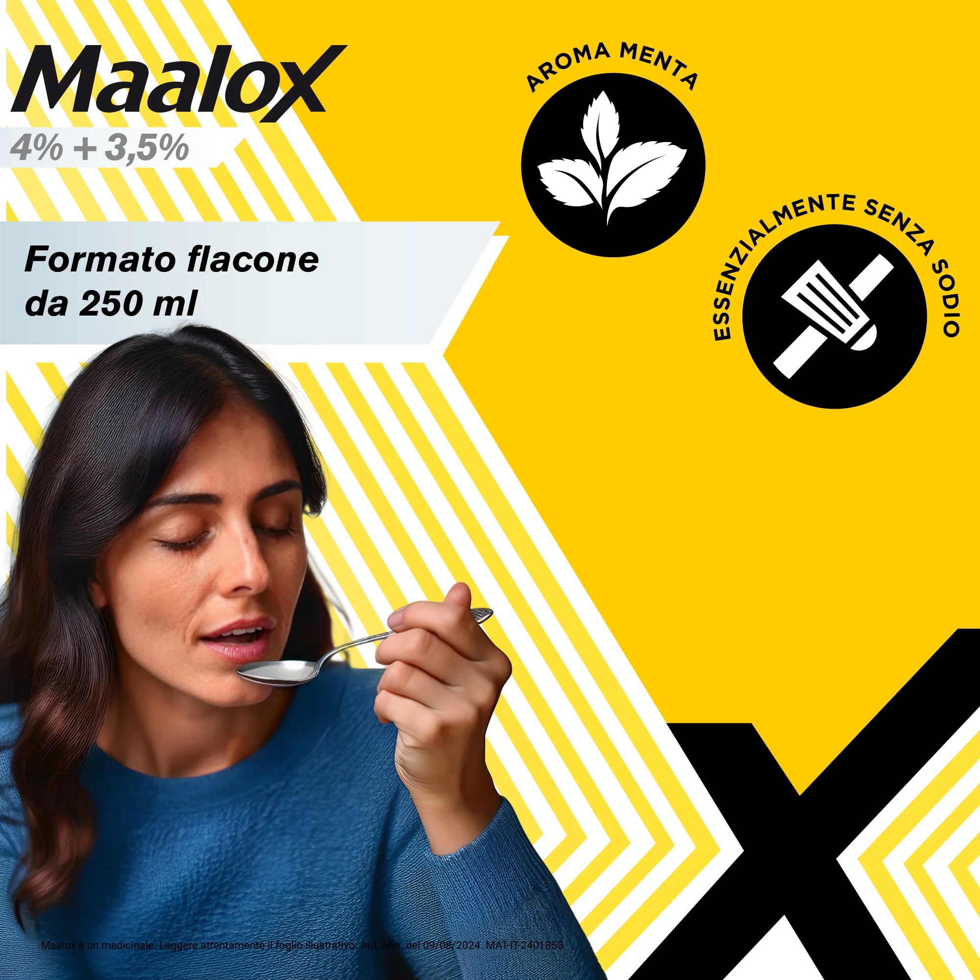 MAALOX Suspension buvable Maalox à la menthe 250 ml Antiacide