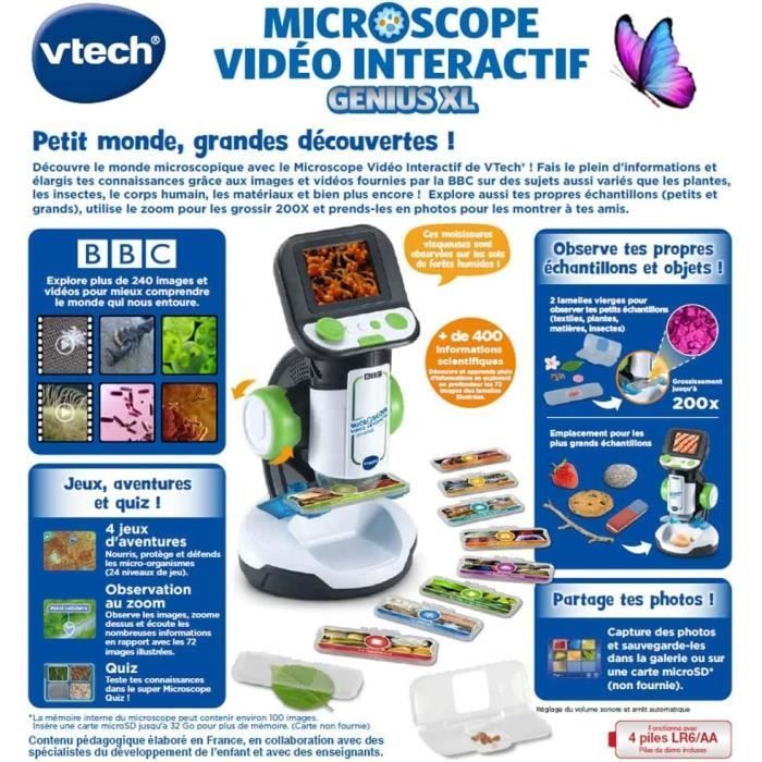 Microscopio de vídeo interactivo VTECH Genius XL