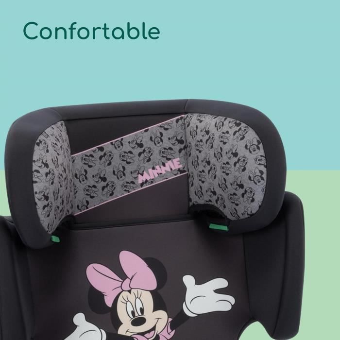 BEBECONFORT DISNEY© Road Safe i-Size Minnie Silla de coche, Grupo 2/3, Elevador, 3,5 a 10/12 años, 100-150 cm, 15-36 kg, Auténtica