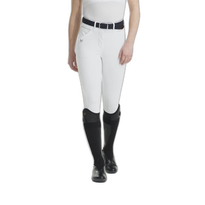 Pantalones de montar de competición Horse Pilot X-Aerotech para mujer, agarre medio - Blanco - XS