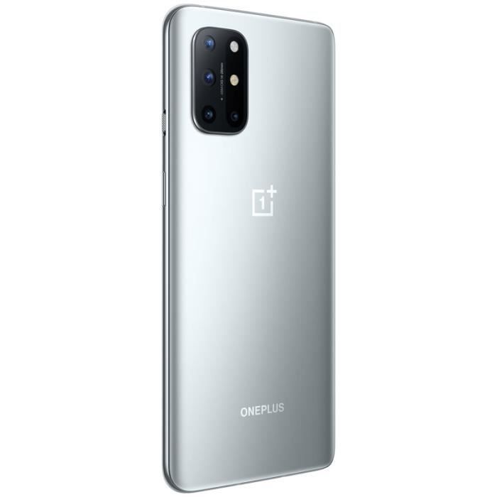 Smartphone OnePlus 8T 8 T 8 Go 128 Go Snapdragon 865 5G Argent