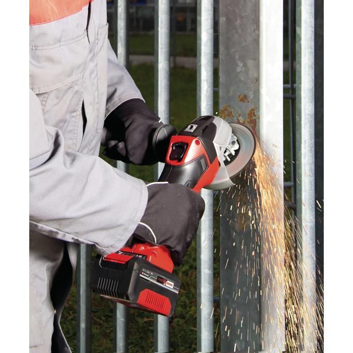 Einhell Meuleuse d'angle 115mm sans fil TE-AG 18 Li Solo PXC (18V, 8500 trs/min) Livré sans Batterie ni Chargeur