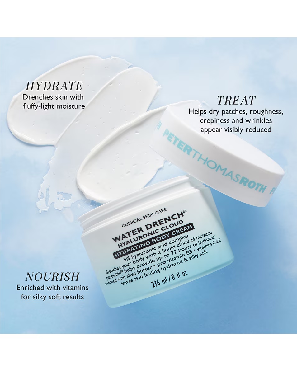 PETER THOMAS ROTH WATER DRENCH Water Drench® Ενυδατική Κρέμα Σώματος με Υαλουρονικό Νέφος