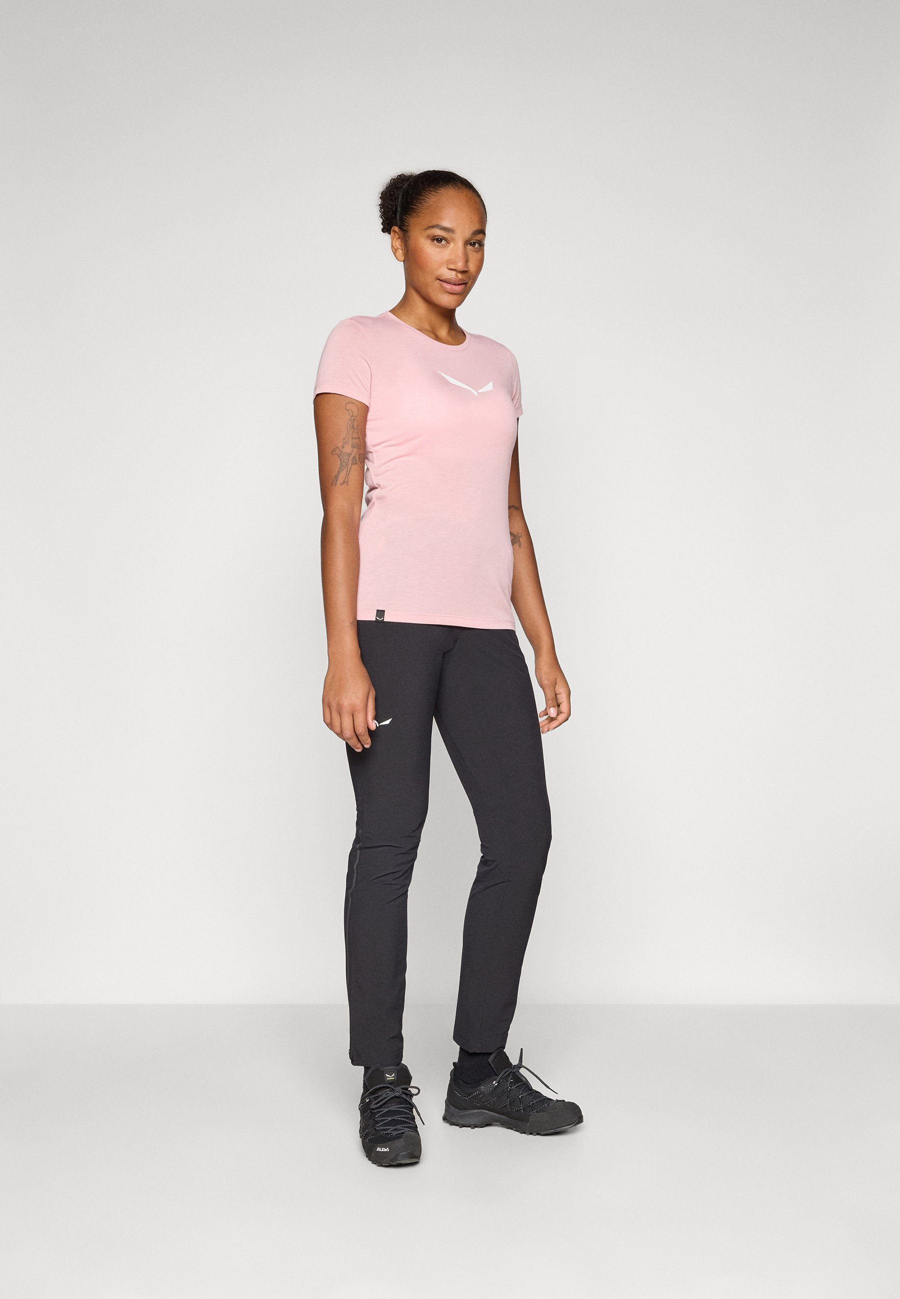Salewa SOLID TEE - Sport T-shirt - zephyr
