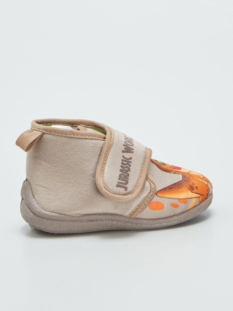 Jurassic World hoge slippers met klittenbandsluiting - BRUIN