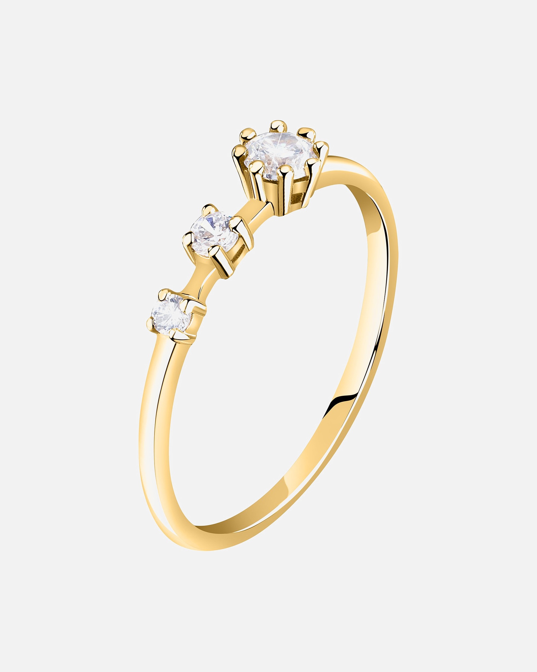 Live Diamond Bagues or jaune