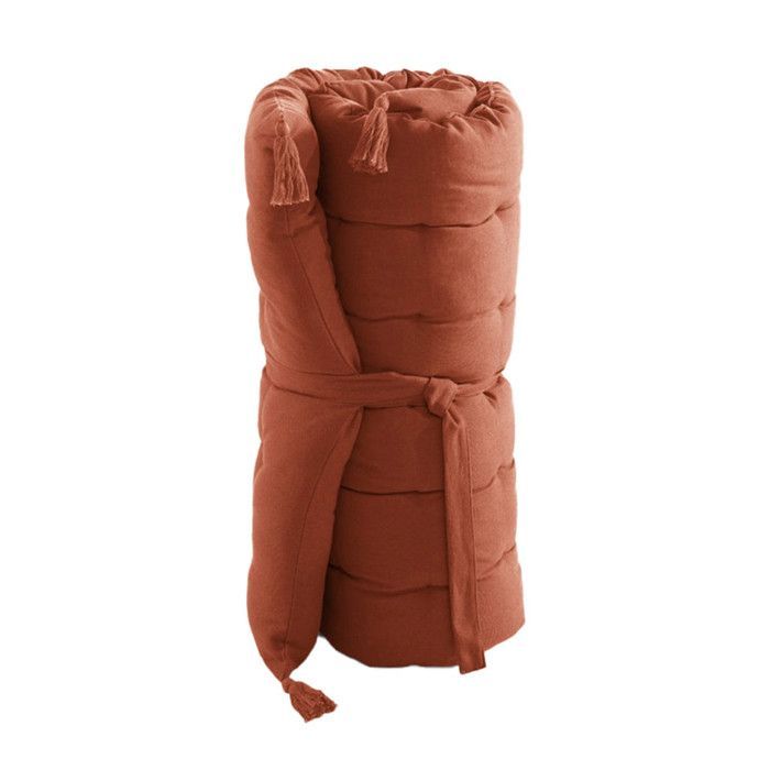 SOPHIE - Materasso da pavimento con nappe 60x120 cm Cotone Colore Terracotta