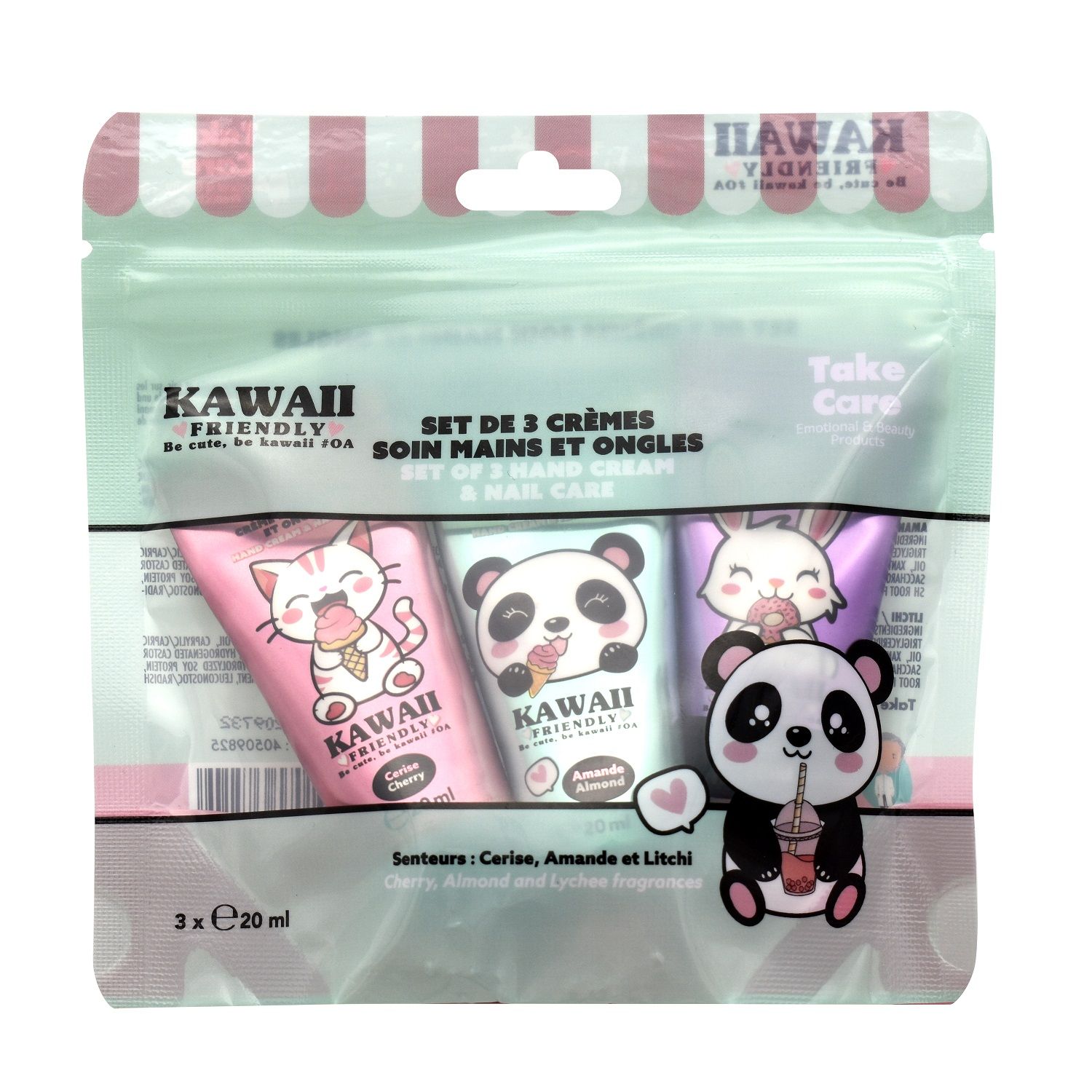 Sada na starostlivosť o ruky a nechty Kawaii Krémy na ruky