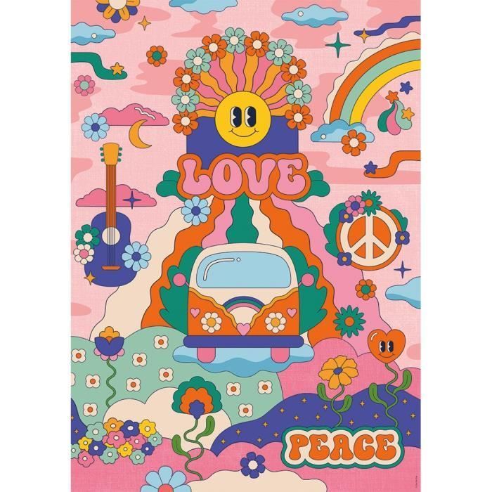 Rompecabezas de 1000 piezas estilo hippie/cha cha pop, para mayores de 14 años, rompecabezas de alta calidad, colección de artistas, 12001443, Nathan
