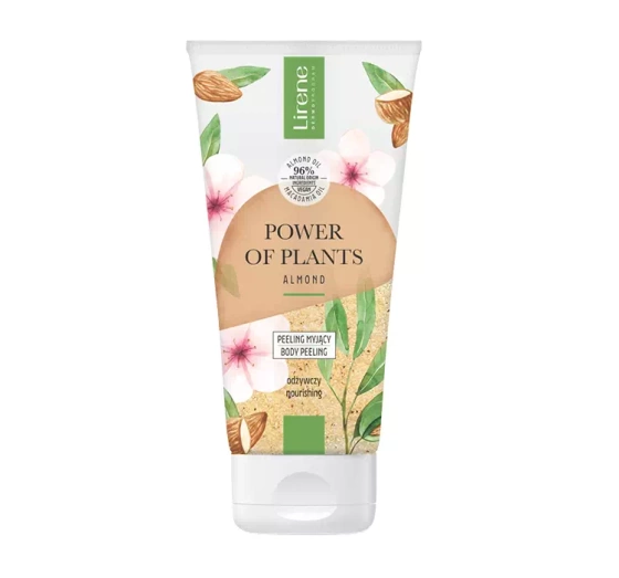 Lirene Power of Plants Almond odżywczy peeling myjący 175 g