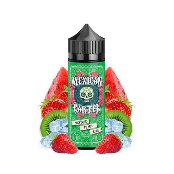 Líquido para cigarrillo electrónico sabor sandía, fresa y kiwi, 100 ml - Cártel Mexicano