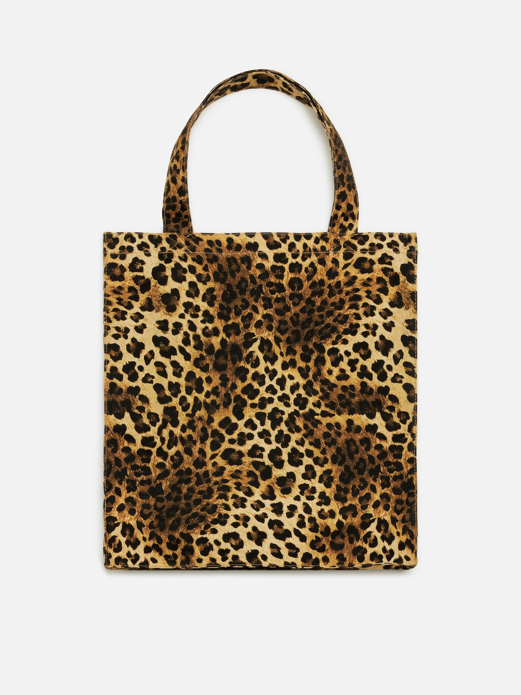 Essentiële katoenen tas met dierenprint en Saint Barth-logo.