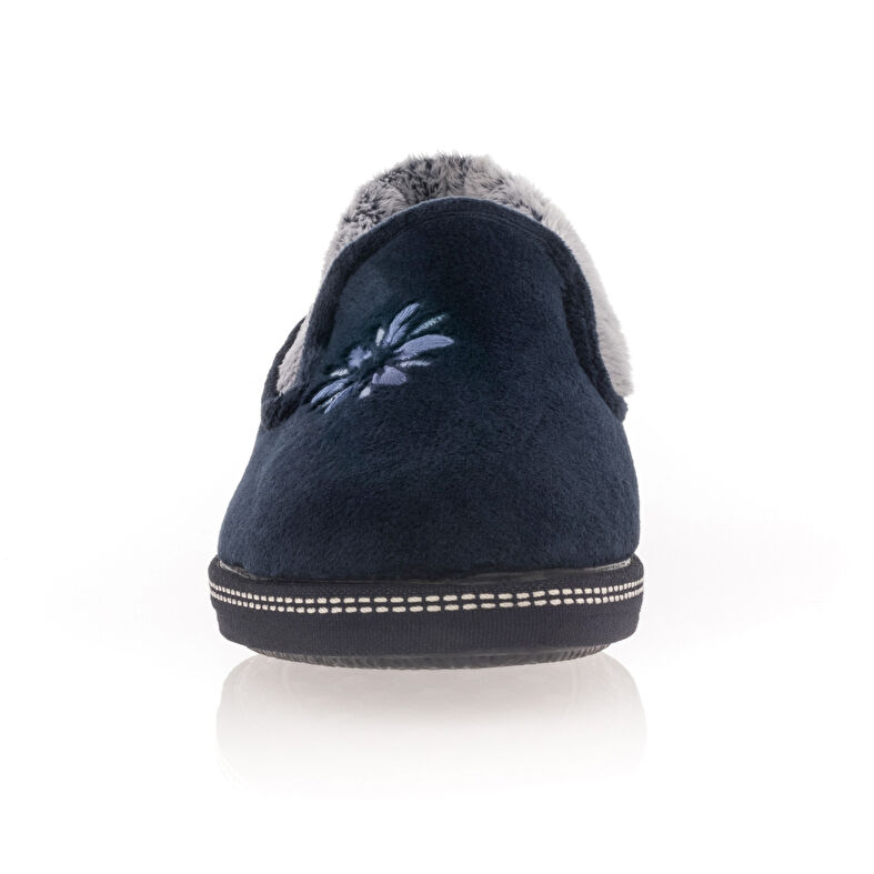 Blaue Damenpantoffeln