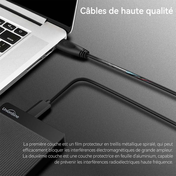 Disco rígido externo - UNIONSINE - HD2510 - 1 TB - USB 3.0 - Portátil 2,5