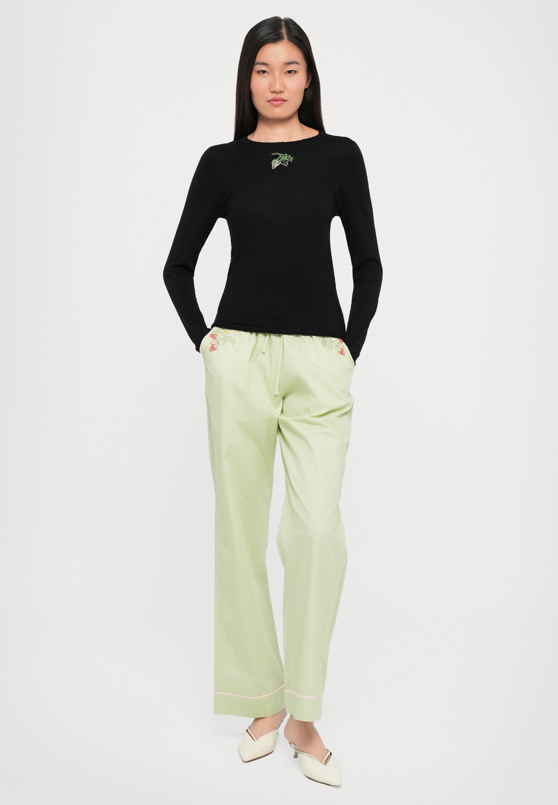 Helmstedt ANDREA LONG SLEEVE - Bluzka z długim rękawem - czarna piękność
