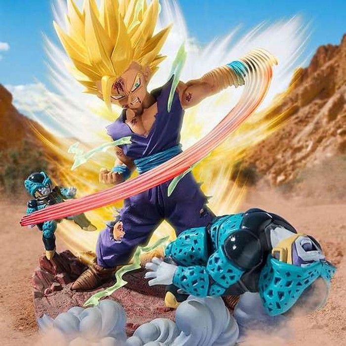 Figura de acción - BANDAI - Super Saiyan 2 Son Gohan - PVC de alta calidad - 20 cm - Dragon Ball Z