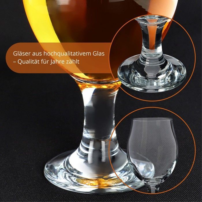 KADAX 6x Verres pour Bière et Gin Tonic Drinks 570ml Ensemble de Verres