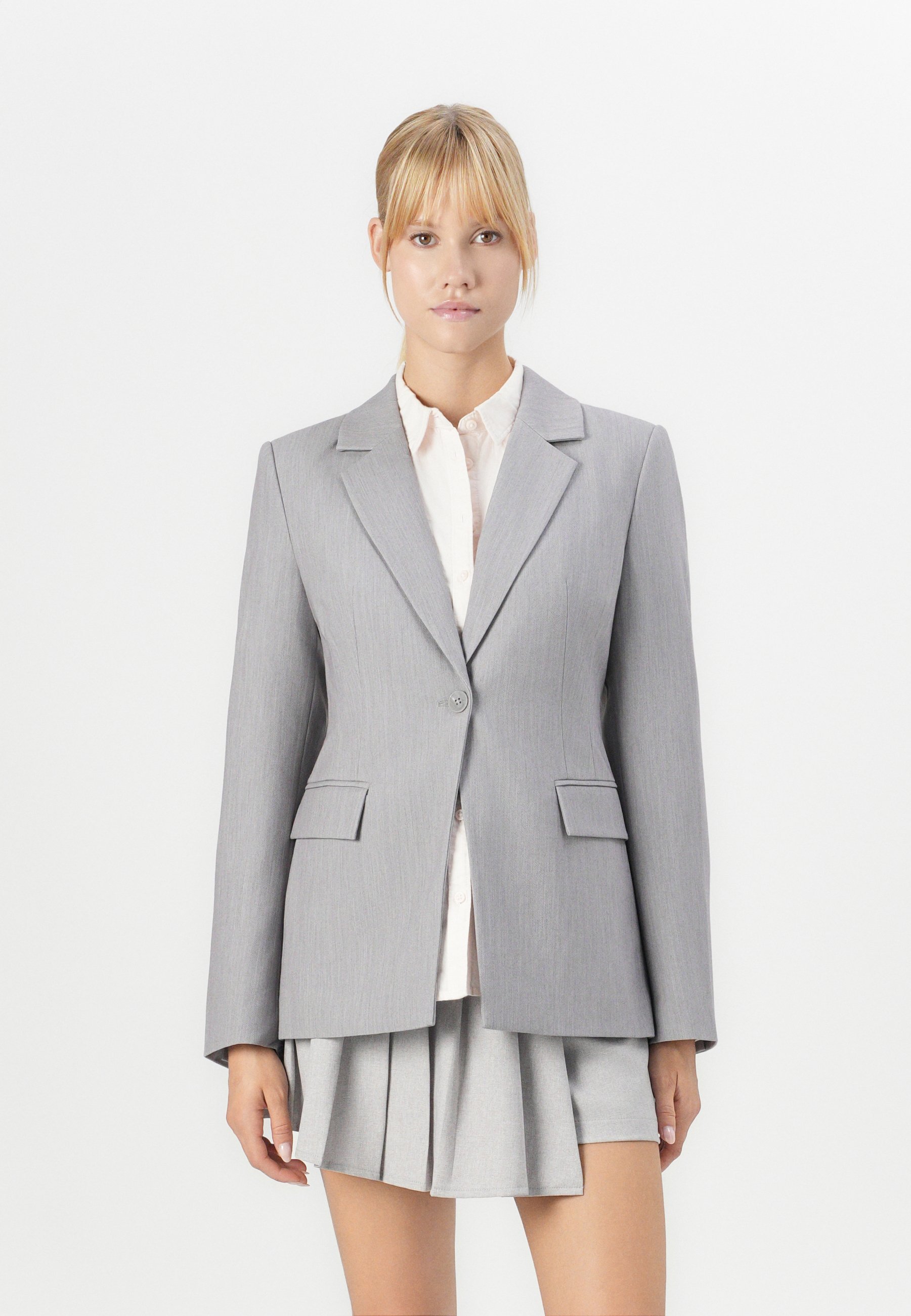 EXCLUSIVITÉ SUR LRAVEN LIFE HOURGLASS - Blazer - gris chiné moyen