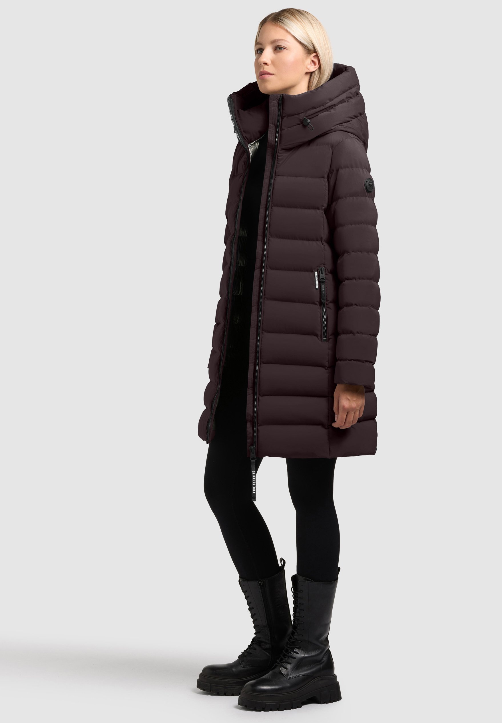 khujo NEKAR - Cappotto invernale - prugna lunatico